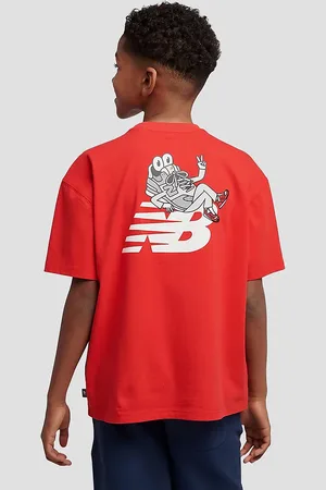 New Balance Sneaker Guy Back Graphic Kids T-shirt rød