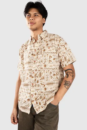 PASSENGER Chill Textured Short Sleeve Skjorte mønster
