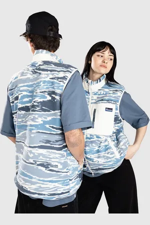 Penfield The Bay Jacquard Microfleece Vest blå