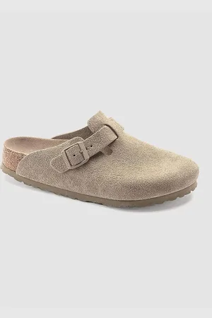 Birkenstock Boston Suede Leather Sandaler brun