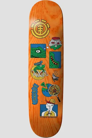 Element Knowledge Vitoria Mendonca 8.25" Skateboard deck mønster