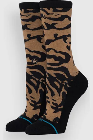 Stance Animalistic Crew Strømper brun