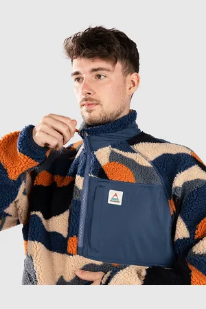 PASSENGER Offroad Recycled 1/2 Zip Sherpa Jacket mønster