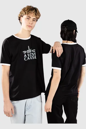 A Lost Cause Razor Ringer T-shirt sort
