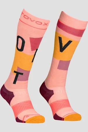 ORTOVOX Freeride Long Cozy Tech strømper pink