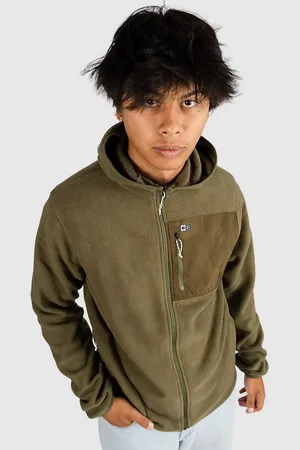 Salty Crew Ebbtide Polar Fleece Hættetrøje med lynlås grøn