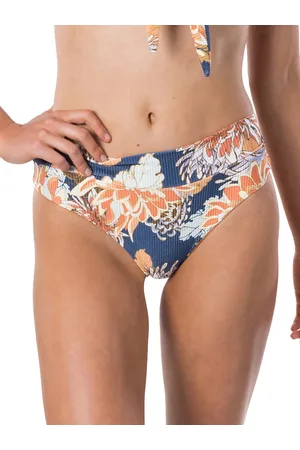 Rip Curl Sunsetters Floral Hi Cheeky Bikini underdel blå