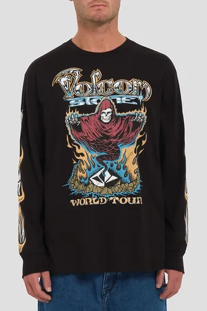 Volcom Stone Ghost Langærmet t-shirt sort