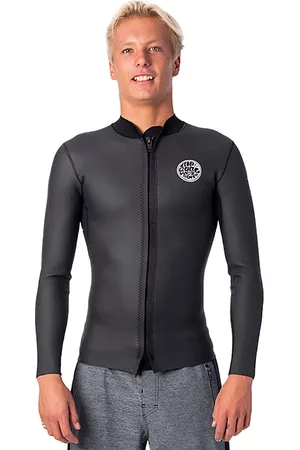 Rip Curl Dawn Patrol 1.5 Full Zip Surfjakke sort
