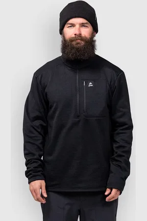 Jones Snowboards Flagship Rec Grid Fleecejakke sort
