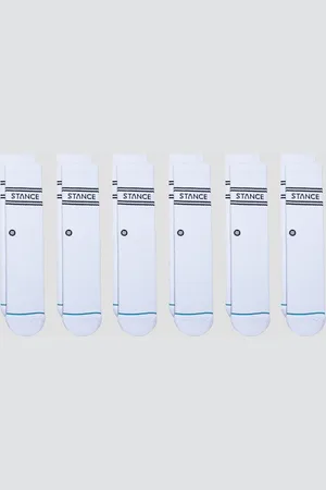 Stance Basic Crew 6 Pack Socks hvid