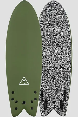 Catch Surf Retro Fish Quad Surfboard grøn