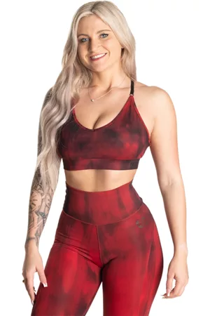 Better Bodies High Line Short Top, Chili Red Grunge