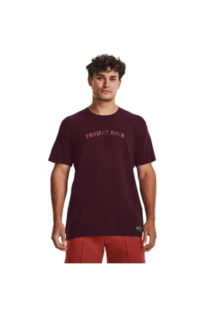 Project Rock Crest HW SS, Dark Maroon