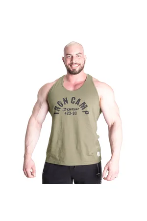 Gasp Throwback Tank, Washed Green