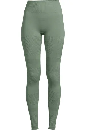 Casall Essential Block Seamless High Waist Tights, Dusty Green