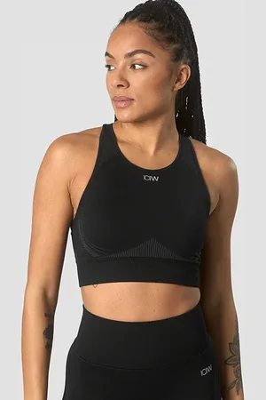 ICANIWILL Ultra Seamless Sports Bra Wmn, Black