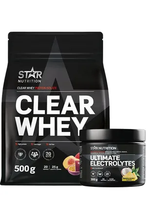 Star Nutrition Clear Whey Whey Protein 500 g + Ultimate Electrolytes 300 g