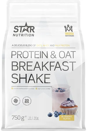 Star Nutrition Protein & Havre Morgenmad Måltidserstatning Shake 750 g