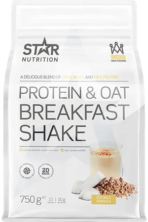 Star Nutrition Protein & Havre Morgenmad Måltidserstatning Shake 750 g