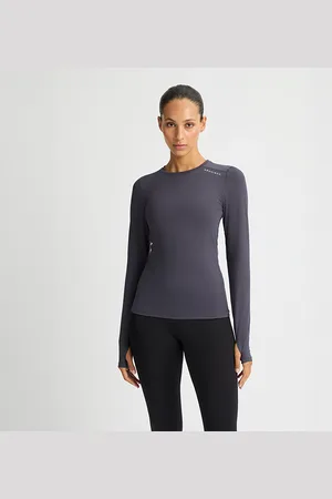 Röhnisch Jacquard Long Sleeve, Dark Grey Plum