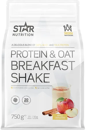 Star Nutrition Protein & Havre Morgenmad Måltidserstatning Shake 750 g