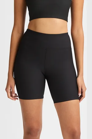 Röhnisch Ribstrikkede Cykelshorts Sort