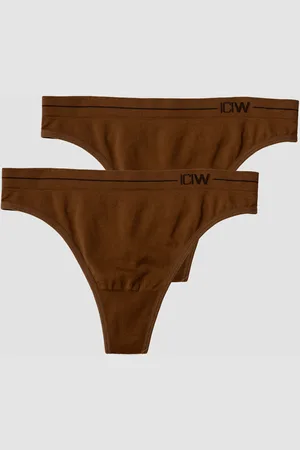 ICANIWILL Everyday Seamless Thong 2-pack, Cinnamon