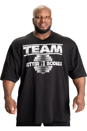 Better Bodies Team Pump Cover Iron Tee, Black