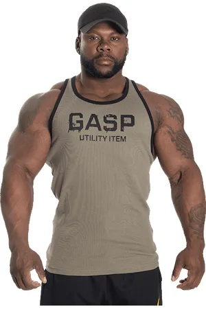 Gasp Ribbed T-back, Washed Green