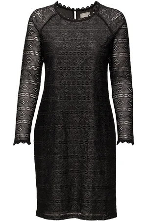 Cream Allelu Dress Knælang Kjole Black