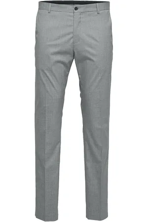 SELECTED Slhslim-Mylologan Light Grey Trs B Noos Bottoms Trousers Formal Grey
