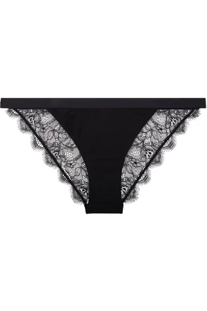 LOVE Stories Wild Rose Trusser, Tanga Briefs Black