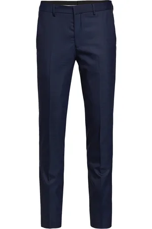 SELECTED Slhslim-Mylostate Flex Dk Bl Trs B Bottoms Trousers Formal Navy
