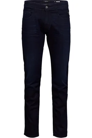 Replay Anbass Trousers Slim C-Stretch Bottoms Jeans Slim Blue