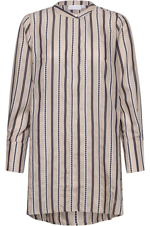 Coster Copenhagen Long Shirt W. High Cuffs Tops Tunics Beige