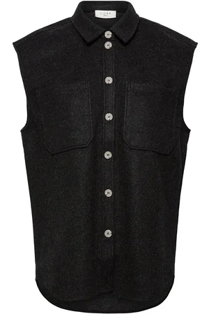 Norr Helia Waistcoat Tops Overshirts Grey