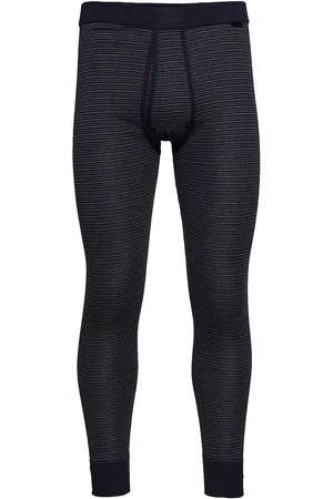 Schiesser Long Pants Bottoms Base Layer Bottoms Black