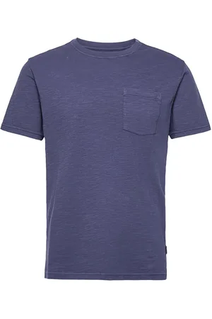 SEBAGO Outwashed Pocket Tee Tops T-Kortærmet Skjorte Blue