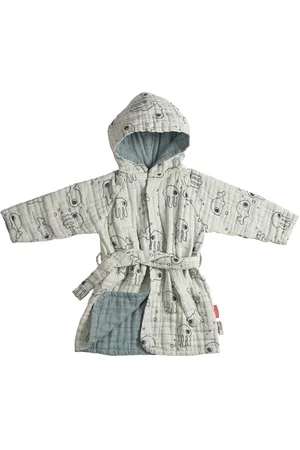 Done by Deer Bathrobe Sea Friends Blue 1-2Y Morgenkåbe Badekåbe Blue D By Deer
