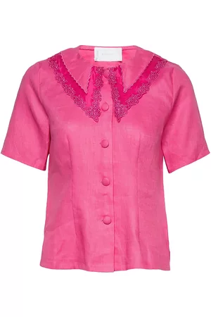 Hosbjerg Camille Shirt Tops Blouses Short-sleeved Pink