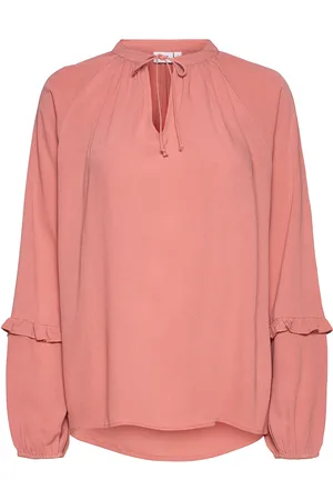 Saint Tropez Valiasz Blouse Tops Blouses Long-sleeved Pink
