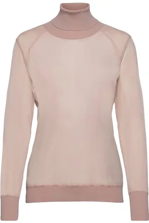 Wolford Tony Pullover Tops Knitwear Turtleneck Pink