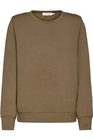 Lounge Nine Lnkira Shoulderpad Sweatshirt Tops Knitwear Jumpers Brown