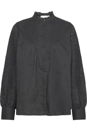Fabienne Chapot Fionna Blouse Tops Blouses Long-sleeved Black