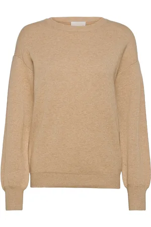 Minus Lupi Strik Pullover Tops Knitwear Jumpers Beige