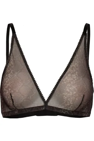 Underprotection Melina High Apex Bra Lingerie Bras & Tops Soft Bras Bralette Black