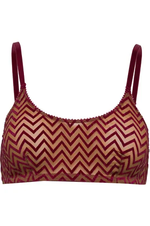 Underprotection Dina Bandeau Lingerie Bras & Tops Soft Bras Tank Top Bras Red
