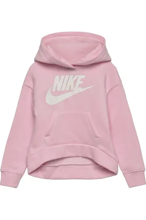 Nike Nkg Club Fleece High Low Po / Nkg Club Fleece High Low Po Sport Sweatshirts & Hoodies Hoodies Pink
