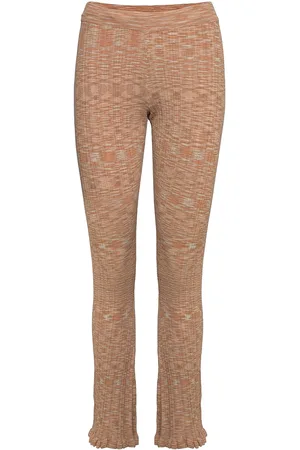 Holzweiler Dahlia Knit Trouser 22-01 Bottoms Trousers Flared Multi/patterned